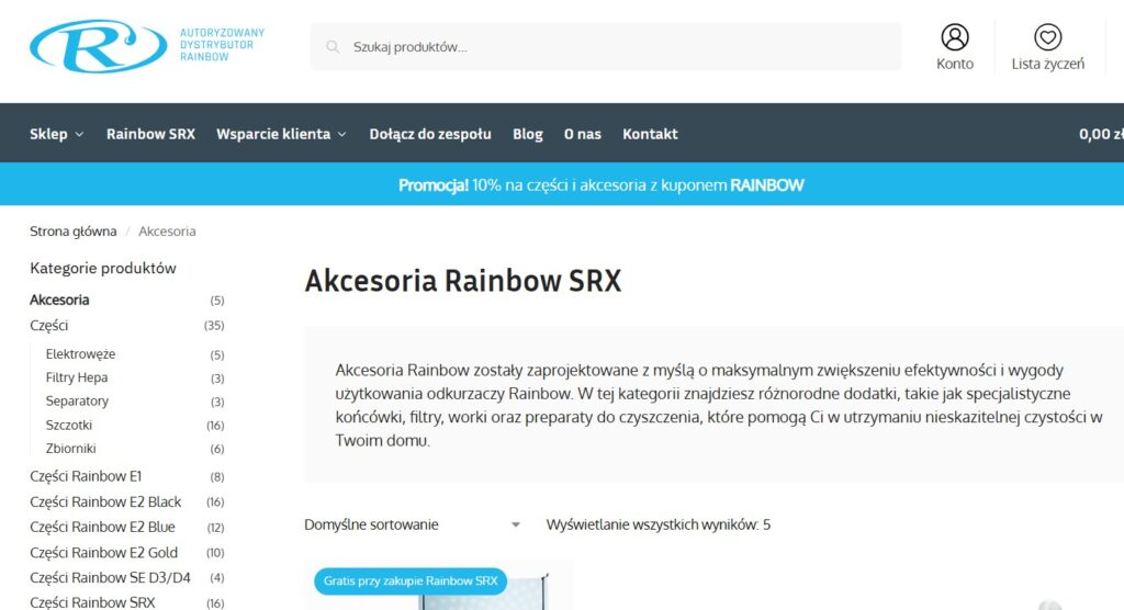 akcesoria rainbow sklep